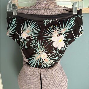 Patagonia Black Floral Bikini Bottoms